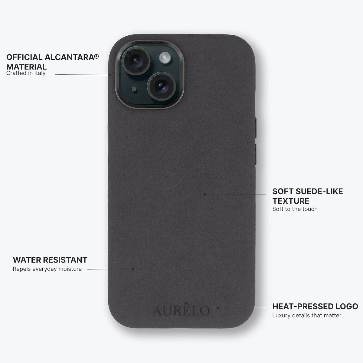 Alcantara Case - Graphite