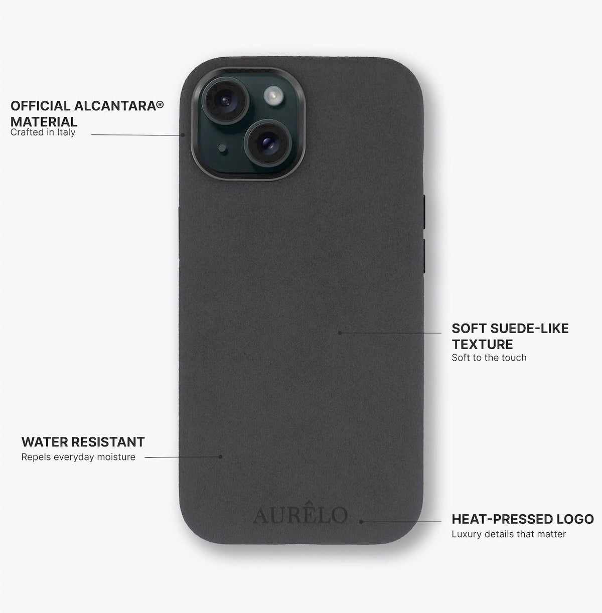 Alcantara Case - Graphite