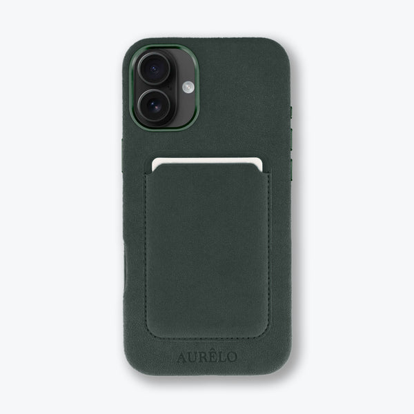 Alcantara Case - Evergreen - iPhone 16 Plus