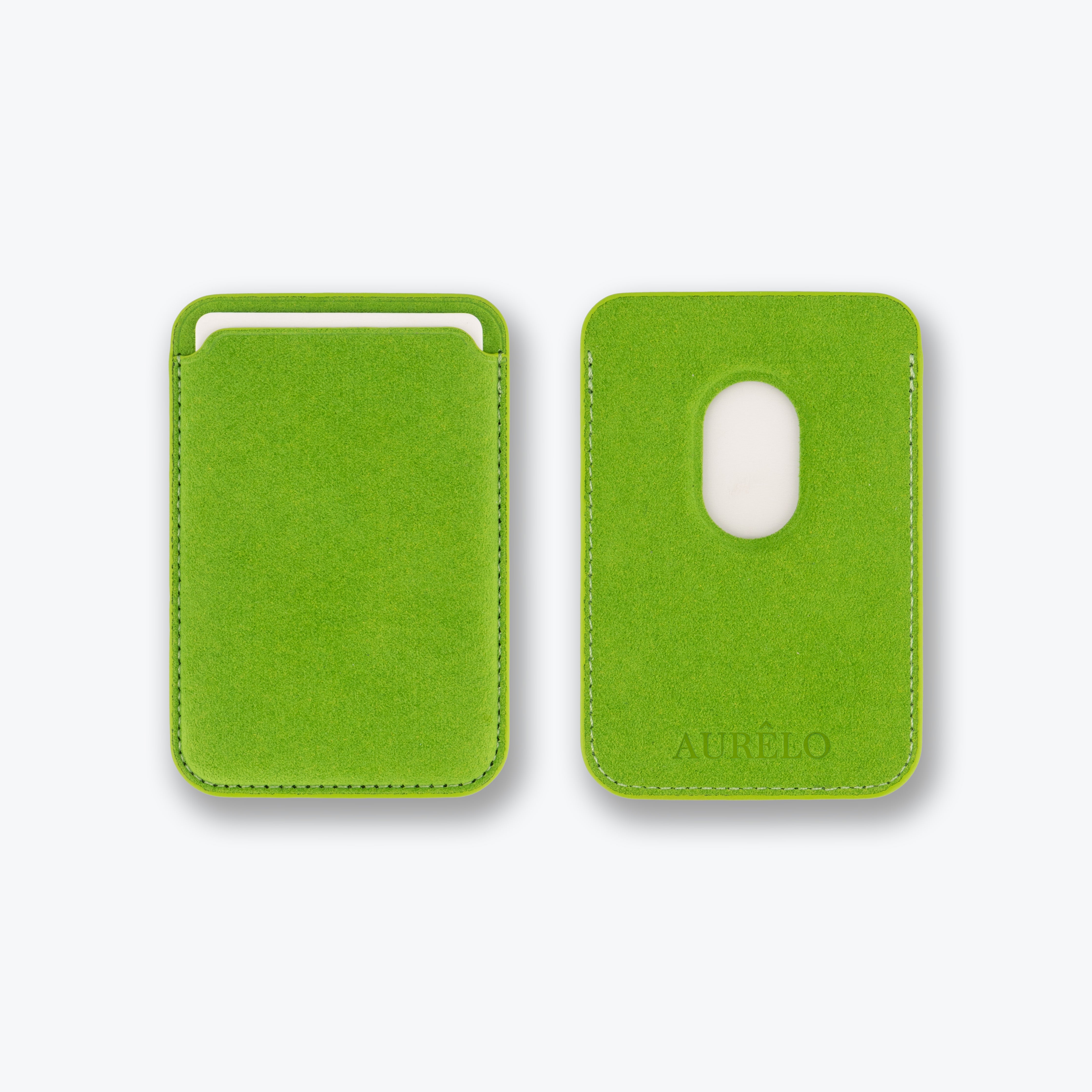 Alcantara MagSafe Phone Cardholder - Clover