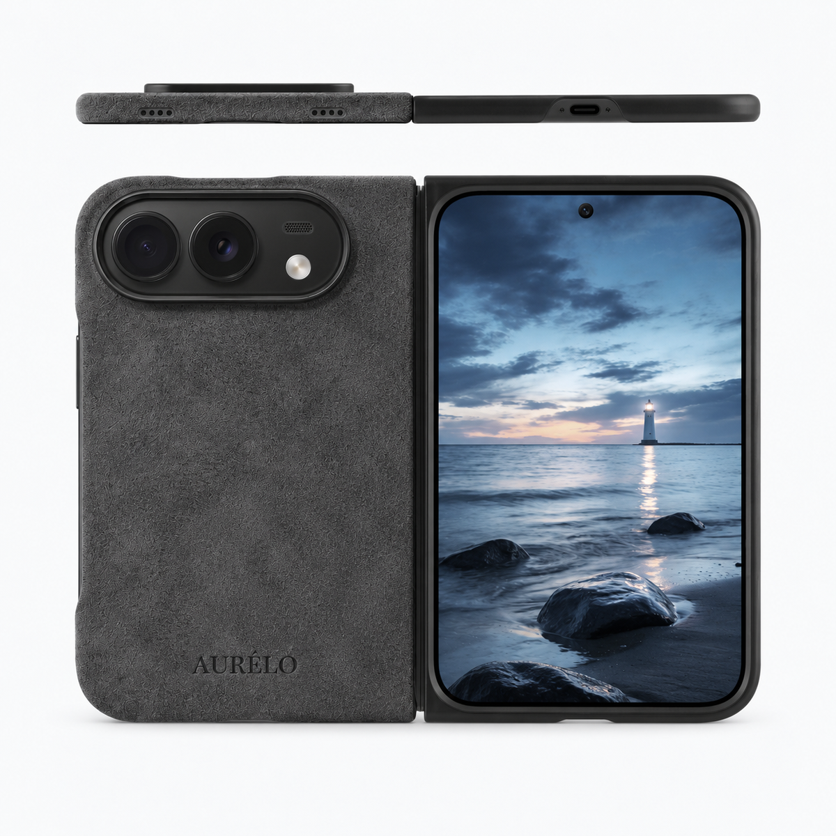 Alcantara Case - Graphite - iPhone 18 Duo