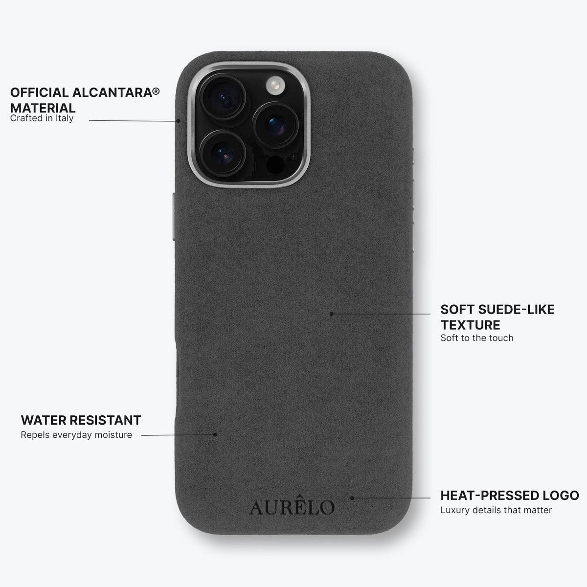 Alcantara Case - Graphite