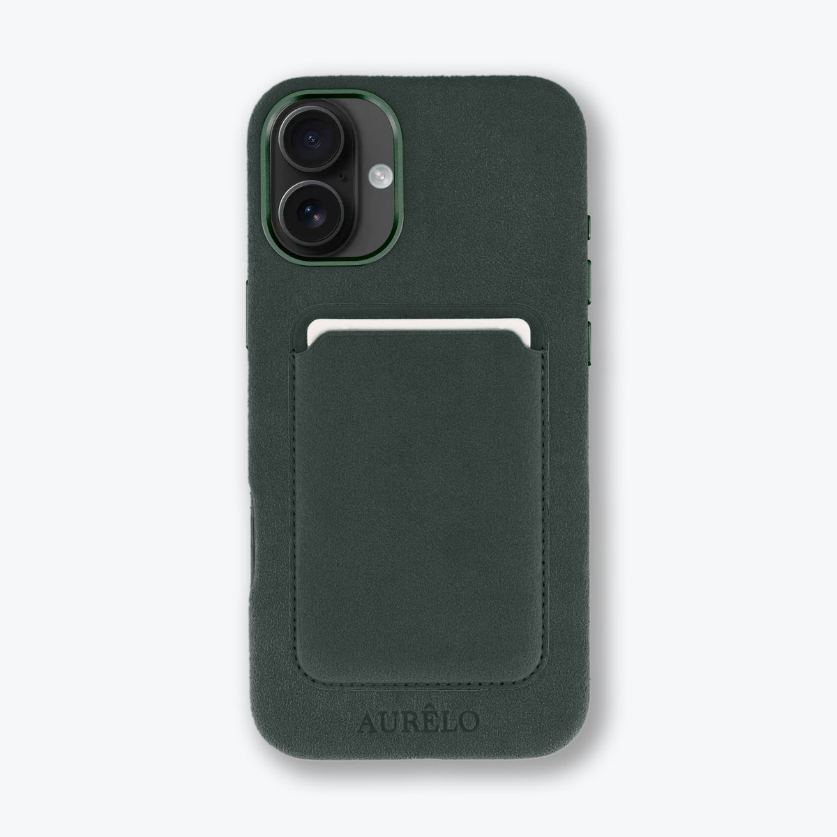 Alcantara Case - Evergreen - iPhone 16 Plus