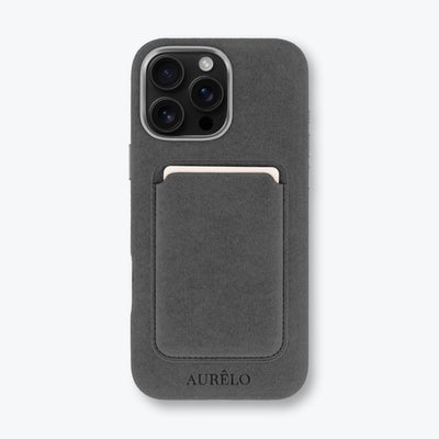 Alcantara Case - Graphite - iPhone 15 Pro Max