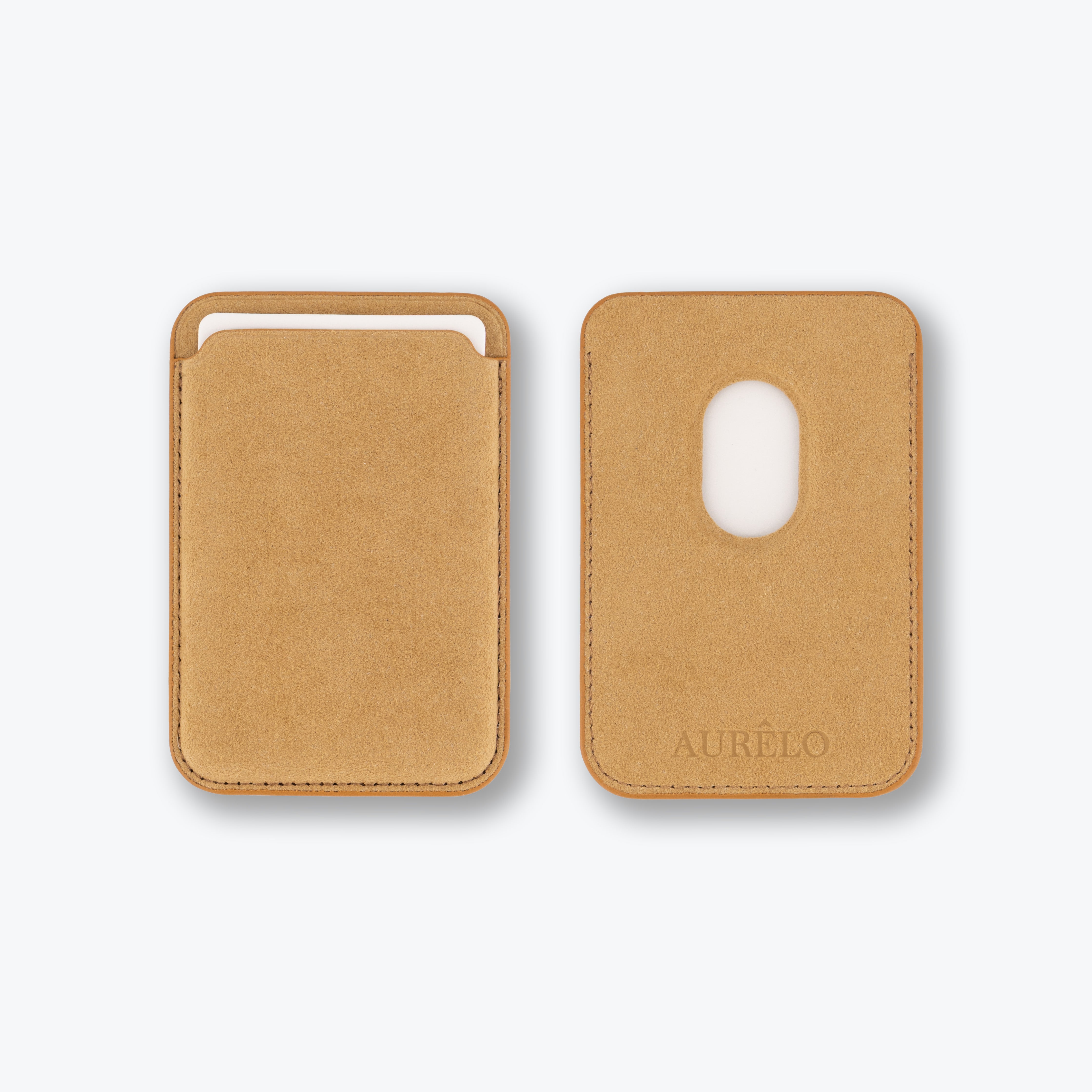 Alcantara MagSafe Phone Cardholder - Dune
