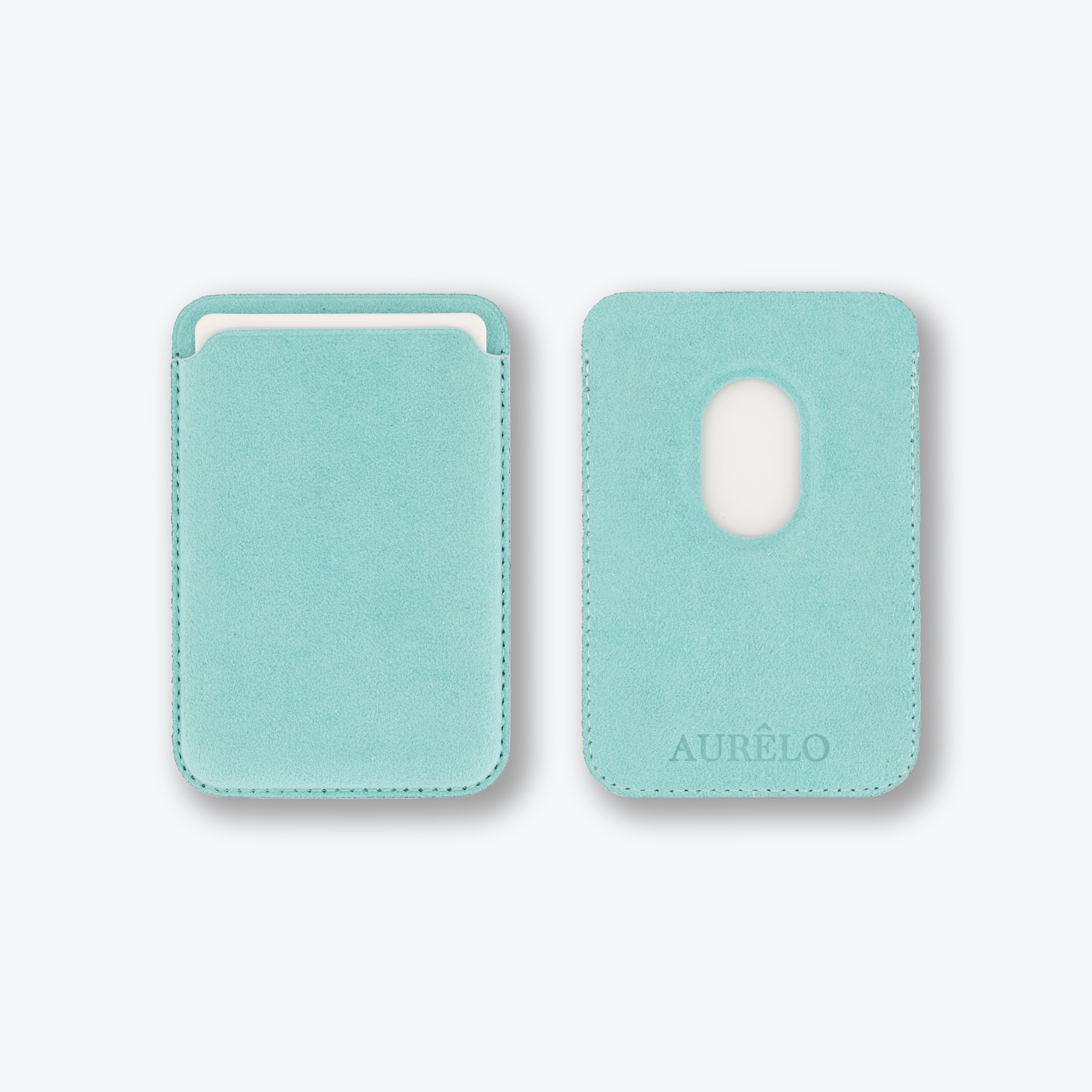 Alcantara MagSafe Phone Cardholder - Glacier