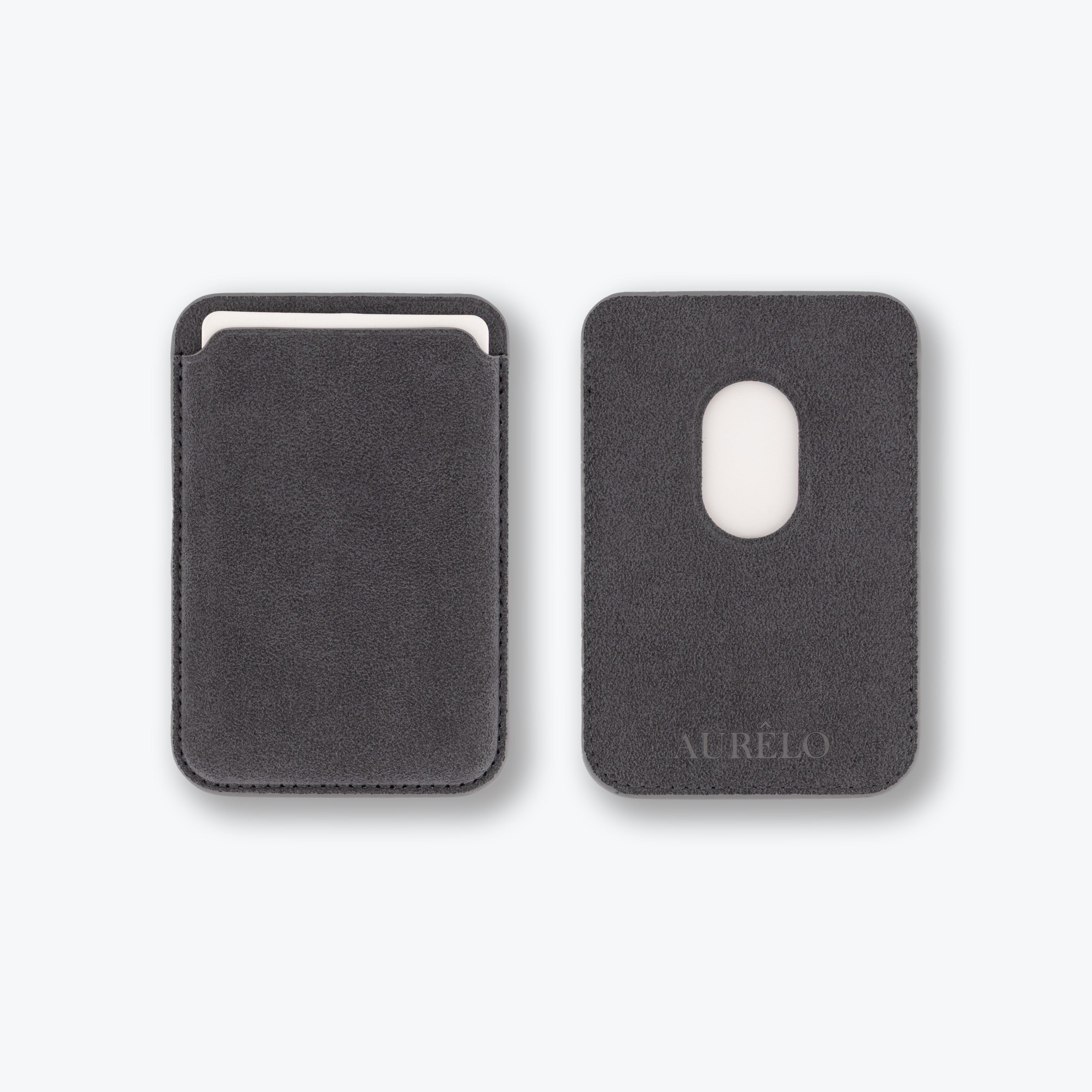 Alcantara MagSafe Phone Cardholder - Graphite