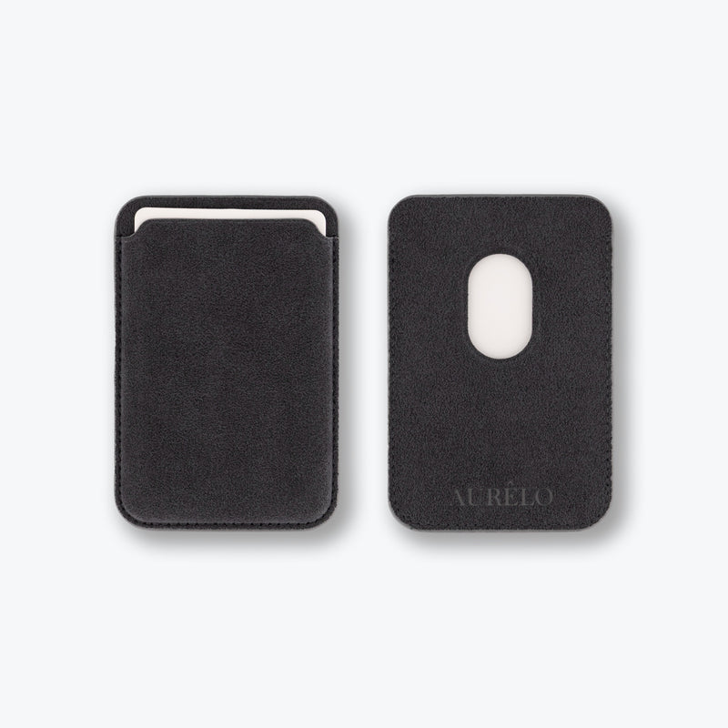Alcantara MagSafe Phone Cardholder - Graphite