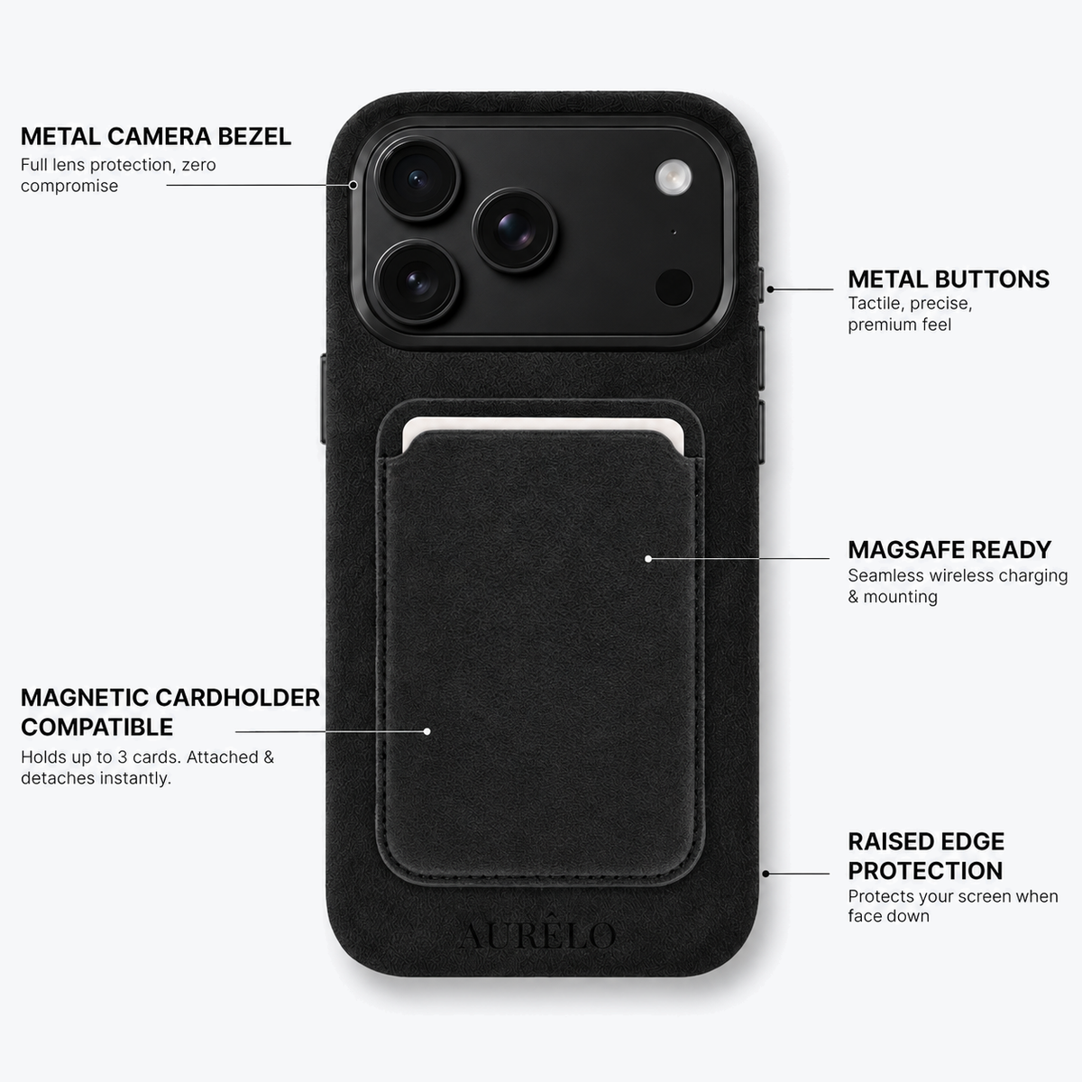 Alcantara Case - Onyx - iPhone 18 Pro